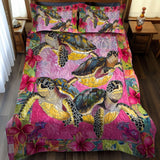 Aloha Turtle Dreams Set di Biancheria da Letto 3 Pezzi