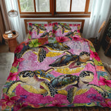 Aloha Turtle Dreams Set di Biancheria da Letto 3 Pezzi