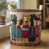Cesto della Biancheria per Dachshund Felici