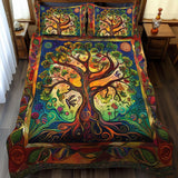 Set di Biancheria da Letto Artigianale Celtico Albero della Vita a 3 Pezzi