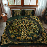Set di Biancheria da Letto 3 Pezzi Albero della Vita Patrimonio Celtico