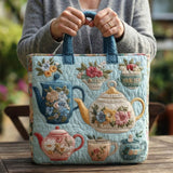 Borsa a Spalla Quilted con Fiori